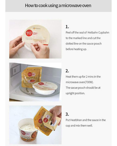 Comida Coreana Precocinada Con Arroz Blanco 25 Sabores