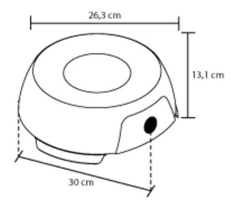 Imagen 2 de 5 de Estufa De Mesa Haceb 1 Puesto Gas Propano Comino-1 Gris