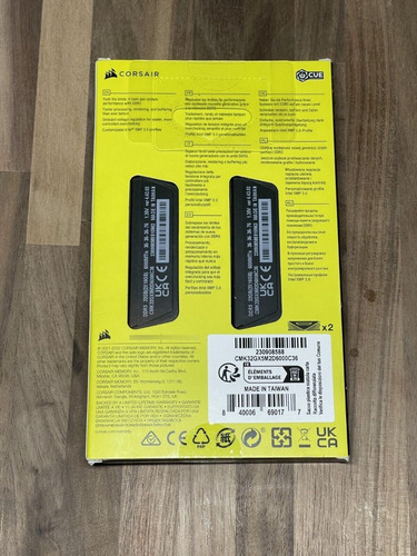 Imagen 2 de 3 de Memorias Corsair Vengeance Ddr5 32gb (2 X 16gb) 6000mhz