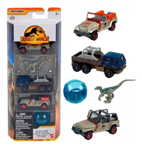 Set Vehículos Y Transportes Jurassic World Matchbox