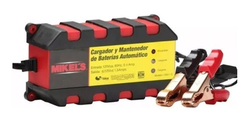 Cargador De Baterias Automático 1.5 Amp Mikels Cba- Cba-1.5