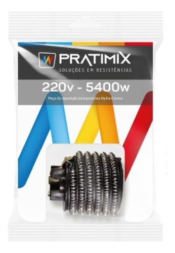 Resistencia Gorducha 3t 220v 5400w Tipo Corona Pratimix