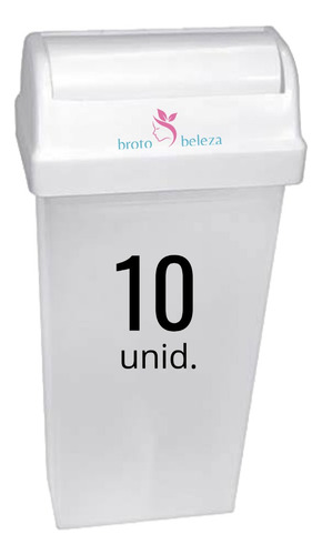 Frasco Para Cera Depilatória Roll-on Vazio (10 Unidades)