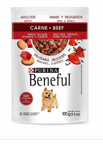Alimento Para Perro Beneful Pouch Carne Minis Adulto 100gr