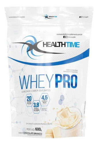 Whey Pro Refil (1,8kg) - Health Time Nutrition-choc Branco
