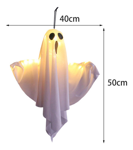 Suprimentos De Decoração Fantasma Que Brilham No Branco