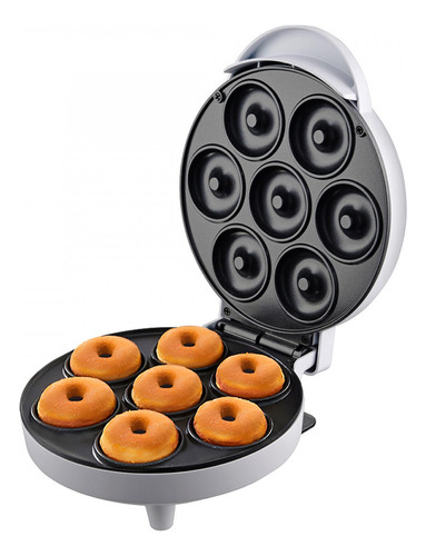 Maquina De Mini Donas Donuts Nappo 7 Unidades 1000w Blanca Color Blanco