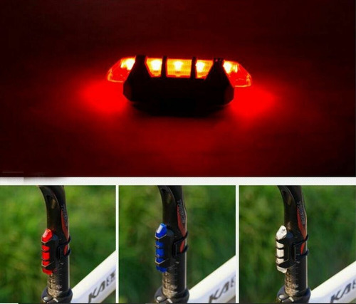 Imagen 5 de 5 de Juego Luces Led Bicicleta Delantera Y Trasera Recargable Usb