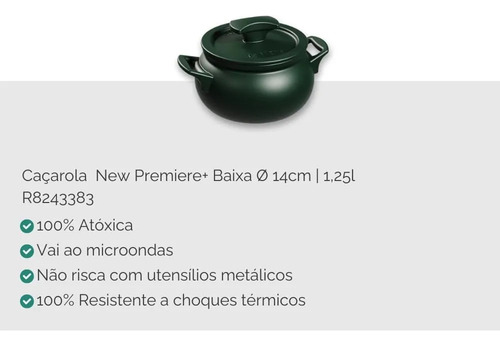 Conjunto New Premiere+ Joy 5 Pcs Matte Ceraflame