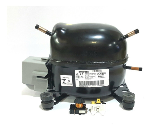 Motor Geladeira Compressor Embraco Emi 60her 1/6 R134a 110v