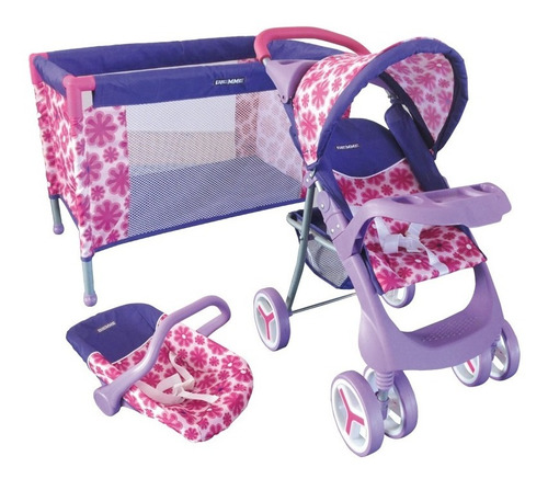 Mi Pequeño Tesoro Set Coche Cuna Muñecas Biemme Casa Valente