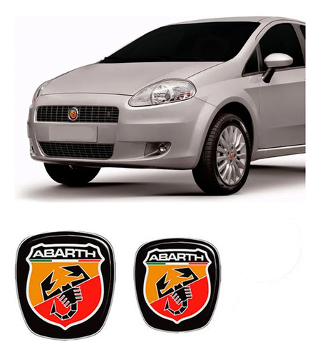 Emblemas Resinado Punto 07/17 Abarth Diant Tras - Genérico