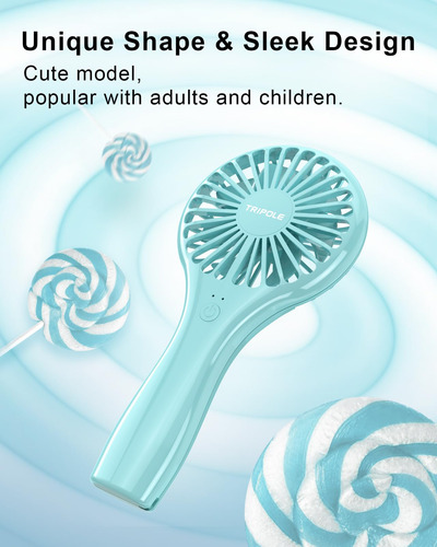 Mini Ventilador Portátil Triple Que Funciona Con Pilas, Pequ