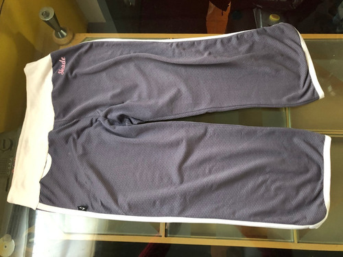 Bermuda Mujer Shade Gris Y Blanco Talle L Sport