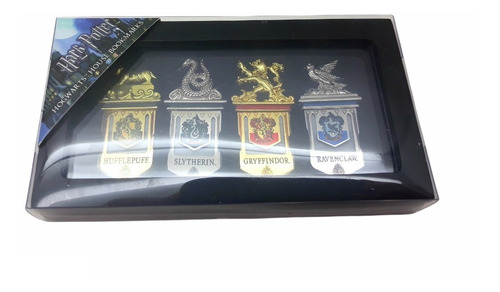 Imagen 1 de 7 de Harry Potter Separadores Escudos Metalicos Casas Hogwarts