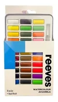 Comprar Reeves Set Acuarelas Metal Tin 36 Pastillas + 1 Pincel