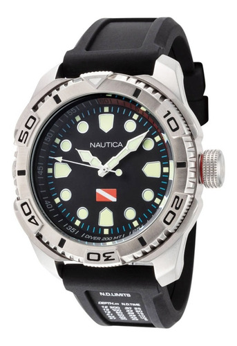 Reloj Nautica Tarpoon Dive Naptds901 En Stock Original Caja