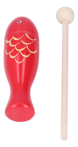 Instrumento De Percusión Rítmica En Forma De Pez De Madera