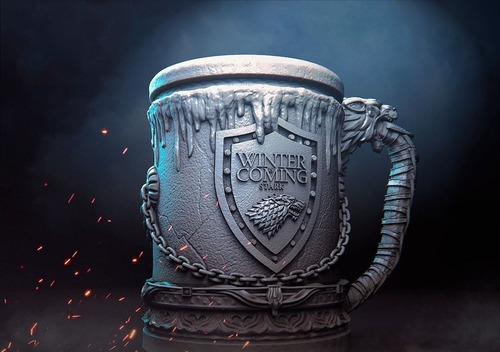 Vaso Stark House Game Of Thrones Archivo Stl Impresion 3d 