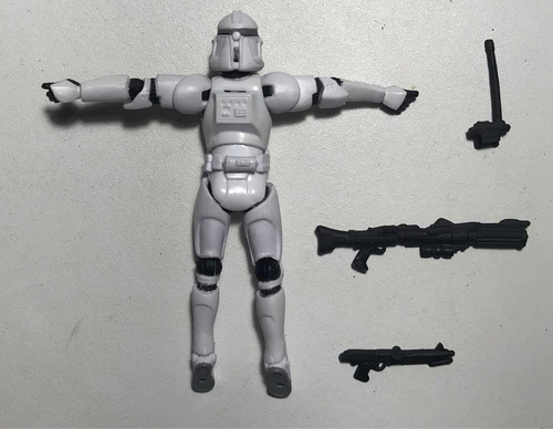 Boneco Star Wars 3.75 Clone Trooper Regular Action Figure. (Usado)
