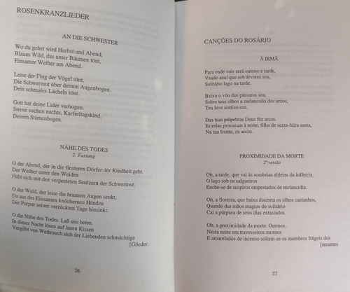 Livro De Profundis - Edição Bilíngue Georg Trakl (Usado)