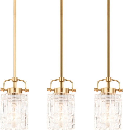 Juego De 3 Luces Colgantes Mini Para Cocina, Iluminación Cos