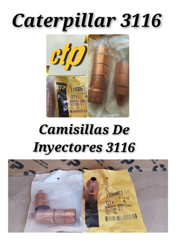 Camisillas De Inyectores Motor Caterpillar.