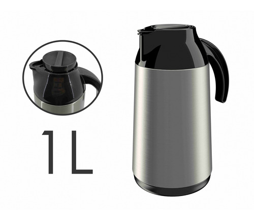 Garrafa Térmica Inox 1l Café Chá Leite Quente 12h Unitermi