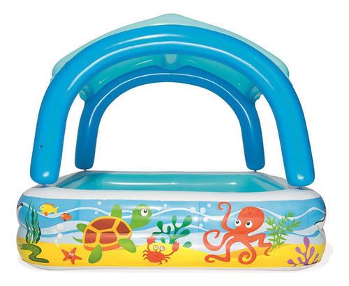 Piscina Bestway Inflable Con Toldo Desmontable 140x140x114cm