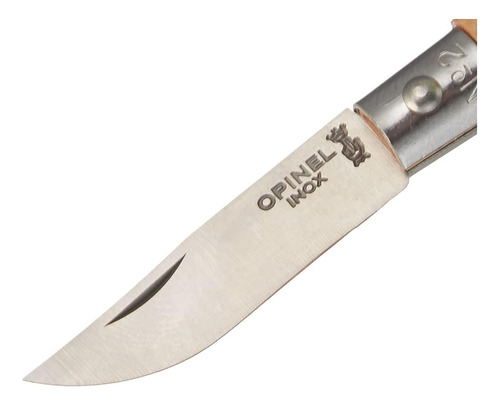 Cuchillo Plegable Opinel Stainless Steel Inox, Mangos De Mad