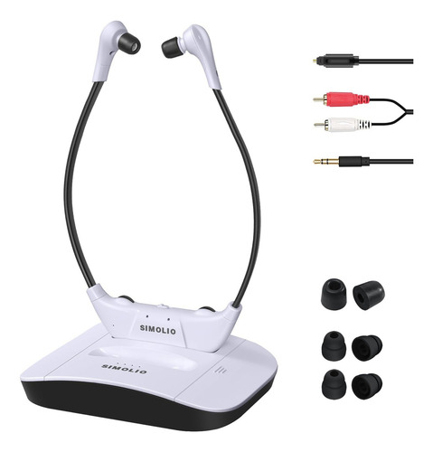 Simolio 2.4g Auriculares Inalámbricos Tv Con Batería Dialog
