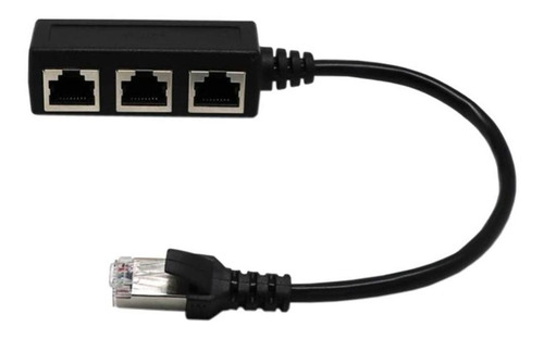 Rj45 A 3 Puertos Ethernet Lan Divisor De Red Extensor