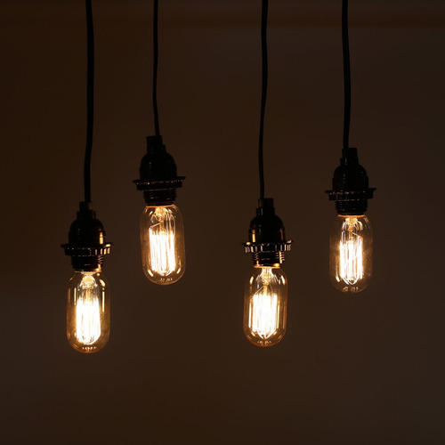 Imagem 8 de 10 de Lâmpada Vintage Retrô Edison Filamento De Carbono - T45