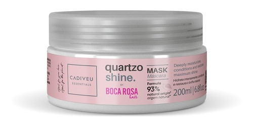 Quartzo Shine By Boca Rosa Hair - Máscara 200ml Cadiveu