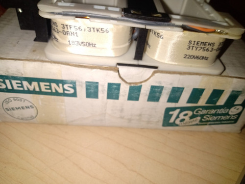 3ty7563-0an1 Bobina Magnetica Siemens Para Contactor 3tf56
