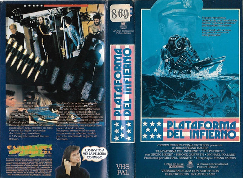 Plataforma Del Infierno Vhs Gregg Henry Leslie Nielsen