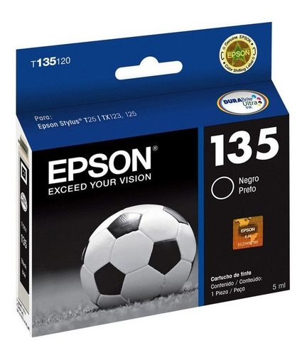 Cartucho Epson T135 Negro Original Mayoristas