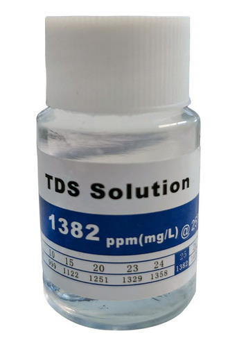 Solución De Calibración Medición Tds 1382 Ppm 25°c Agua