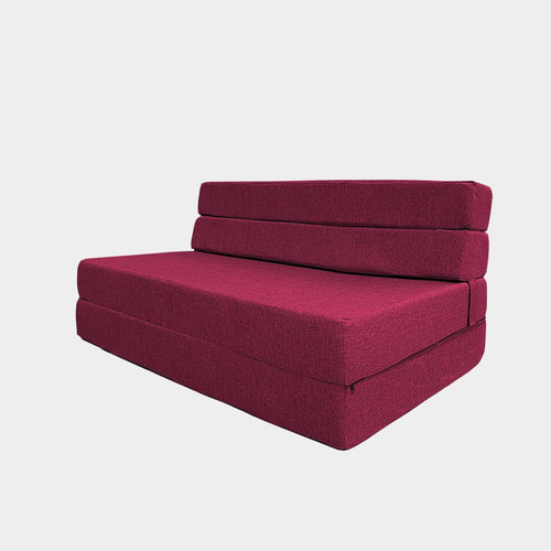 Sofa Cama Blend Matrimonial Tela Magic Red - Inlab Muebles
