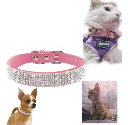 Collar Pequeño Diamante Para Gatos O Perros Pequeños. 