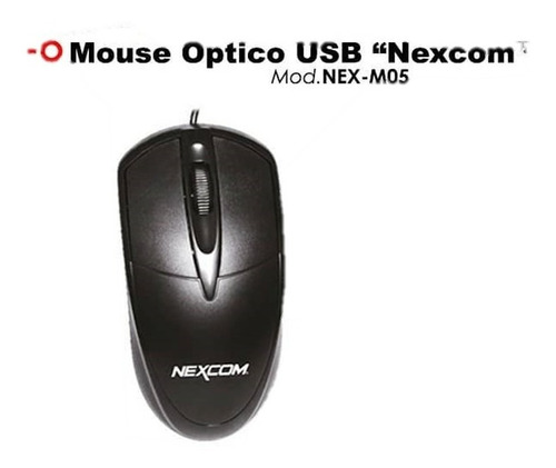 Mouse Optico Usb Nexcom Nex-m05