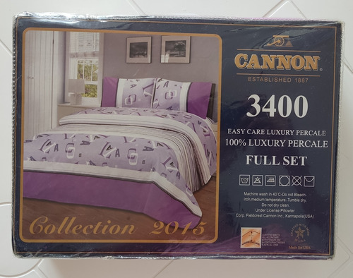 Juego De Sabanas Cannon 3400 Hilos (tamño Matrimonial) Detal