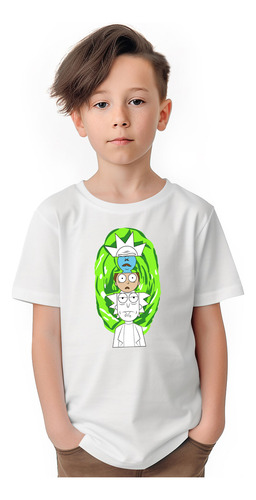 Polera Niños Rick And Morty Matrioska 100% Algodón Wiwi