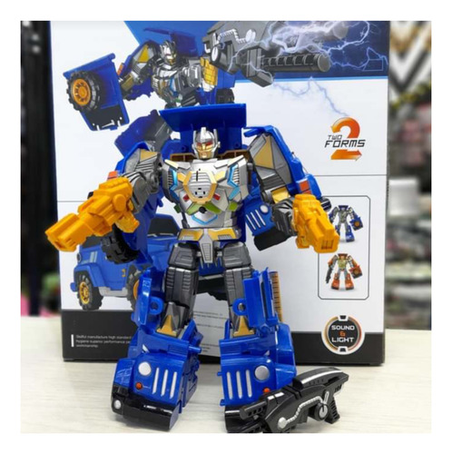 Figura De Acción Robot Transformers 2 En 1 Robot + Camioneta