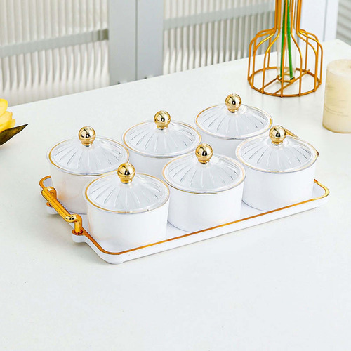 Contenedor De Placas De Frutas Dividido 6 Cuadrícula