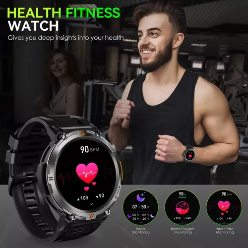 Venta Internacional: Reloj Inteligente Militar Para Hombres Táctico Al Aire  Libre Smartwatch, Ip67 Impermeable Bluetooth Dail L