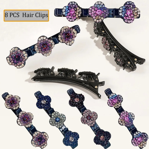8 Unidades Presilha Prendedor De Cabello Tipo Clips