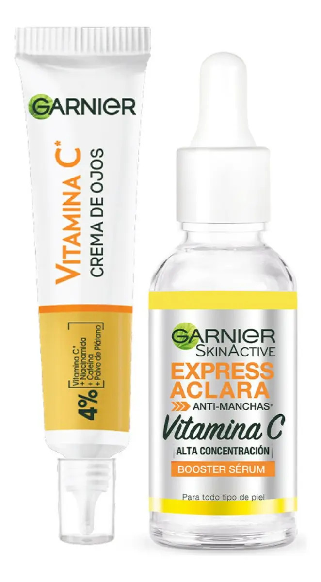 Pack Garnier Express Aclara Sérum 30ml +crema De Ojos Anti-o