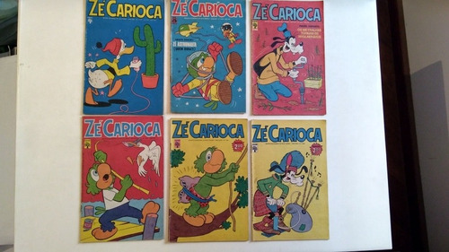 Lote Zé Carioca 6 Números 1177 1235 1237 1267 1291 1303 (Usado)