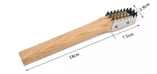 Descamador, Quita Escamas De Pescados, Madera Y Acero Inox